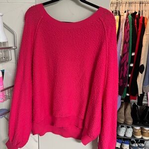 Free people pink sweatshirt